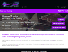 Tablet Screenshot of ideasandtraining.arclearn.com