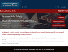 Tablet Screenshot of businesstrainingmedia.arclearn.com